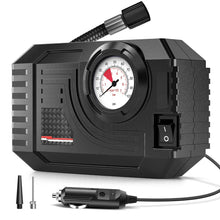 Load image into Gallery viewer, Mini Electric Air Pump 20L/Min Portable Tire Inflator Black-0
