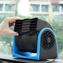 Load image into Gallery viewer, 12V Adjustable Car Air Conditioning Fan Dual Speed Silent Cooling Fan Blue-1