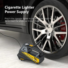 Load image into Gallery viewer, Corded Portable Car Air Pump 12V 150PSI Electric Tire Inflator with LED Yellow-3