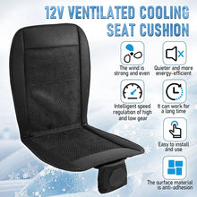 Load image into Gallery viewer, Spacer Car Cooling Seat Cushion–8-Fan Ventilation System Black-3