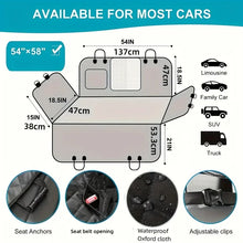 Load image into Gallery viewer, Waterproof Dog Car Seat Cover Scratch-Resistant Protector Black-4