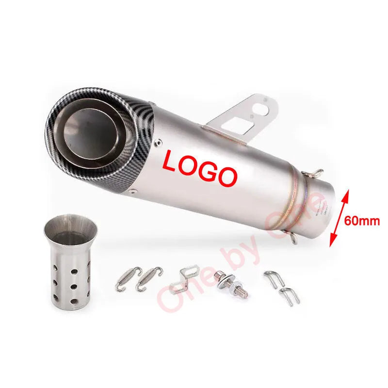 Universal Motorcycle Exhaust SC Muffler Pipe with DB Killer for Honda R6 R15 R1 R3 MT07 Tmax155 XMAX GSX250-1