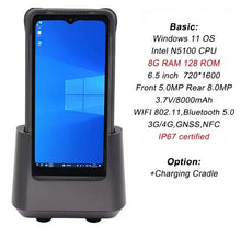 Load image into Gallery viewer, Windows 11 Rugged PDA Tablet | 6.5&quot; Display, Intel N5100, 8GB RAM, 128GB Storage, IP67 Waterproof Handheld Industrial Data Collector
