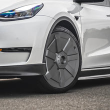 Load image into Gallery viewer, 19” Cybertruck Wheel Covers for Tesla Model Y (Matte Black)
