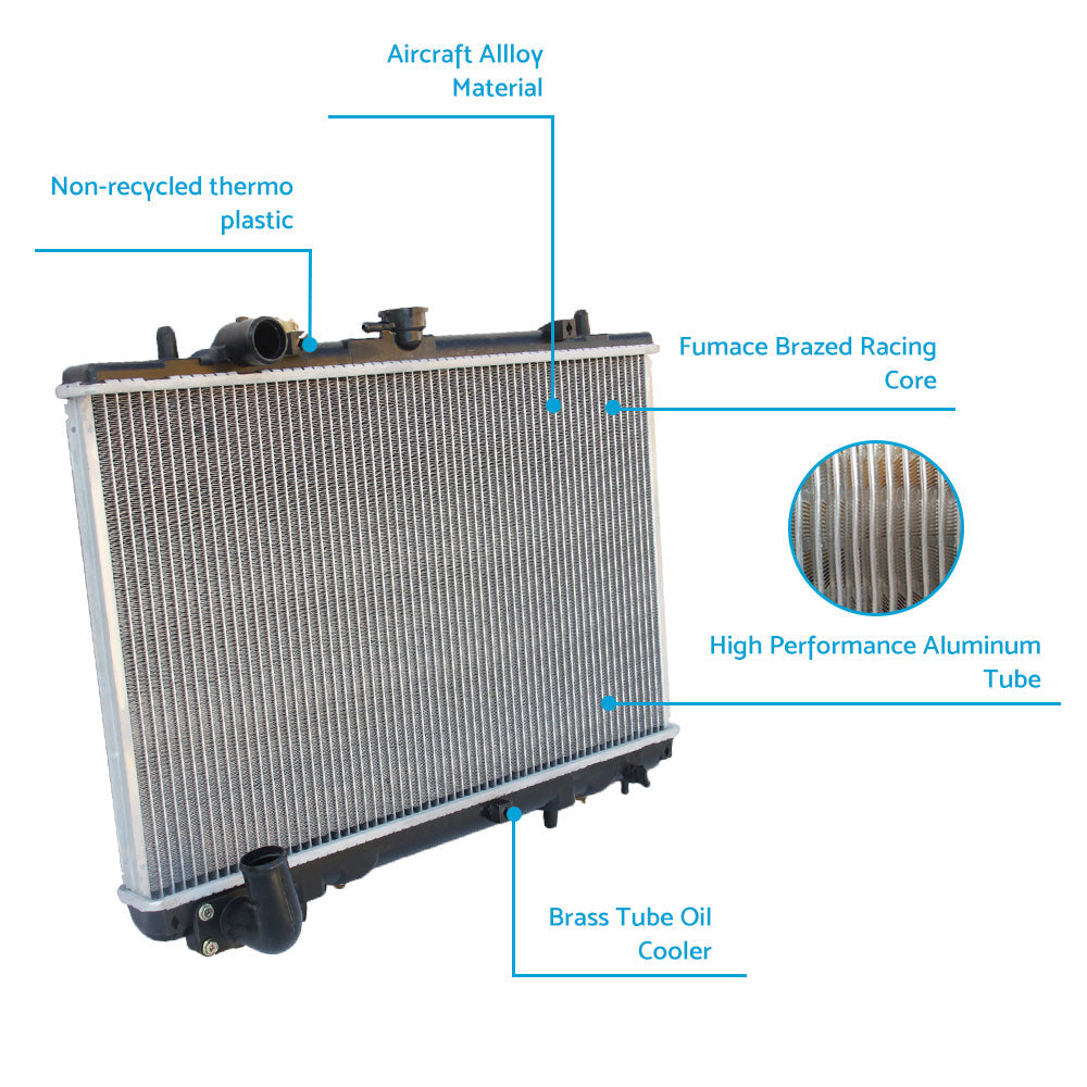 26mm Radiator Suitable For Mitsubishi Triton MK V6 3.0L Petrol 1996-2006 AT / MT-4