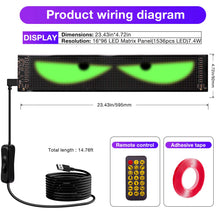 Load image into Gallery viewer, LED eyes for Car, Trucks Programmable – Flexible LED Display for Car Windows &amp; Trucks | Customizable LED Car Sign-2