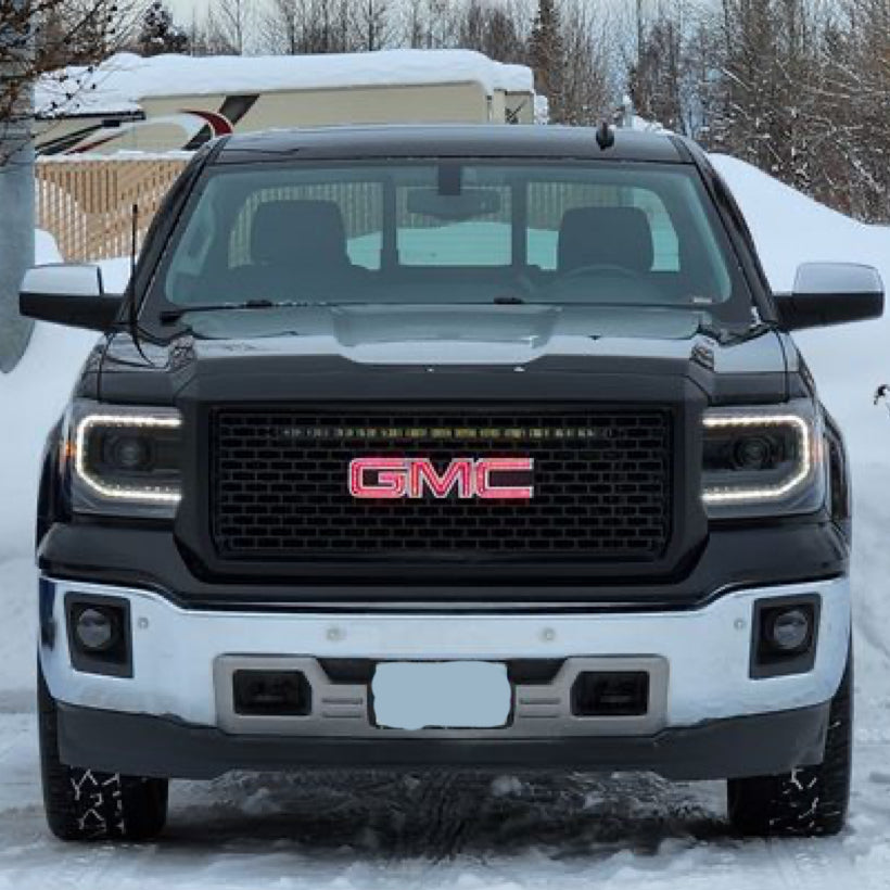 RGBW Color-Changing GMC Emblem for 2007-2025 GMC Sierra Trucks-4