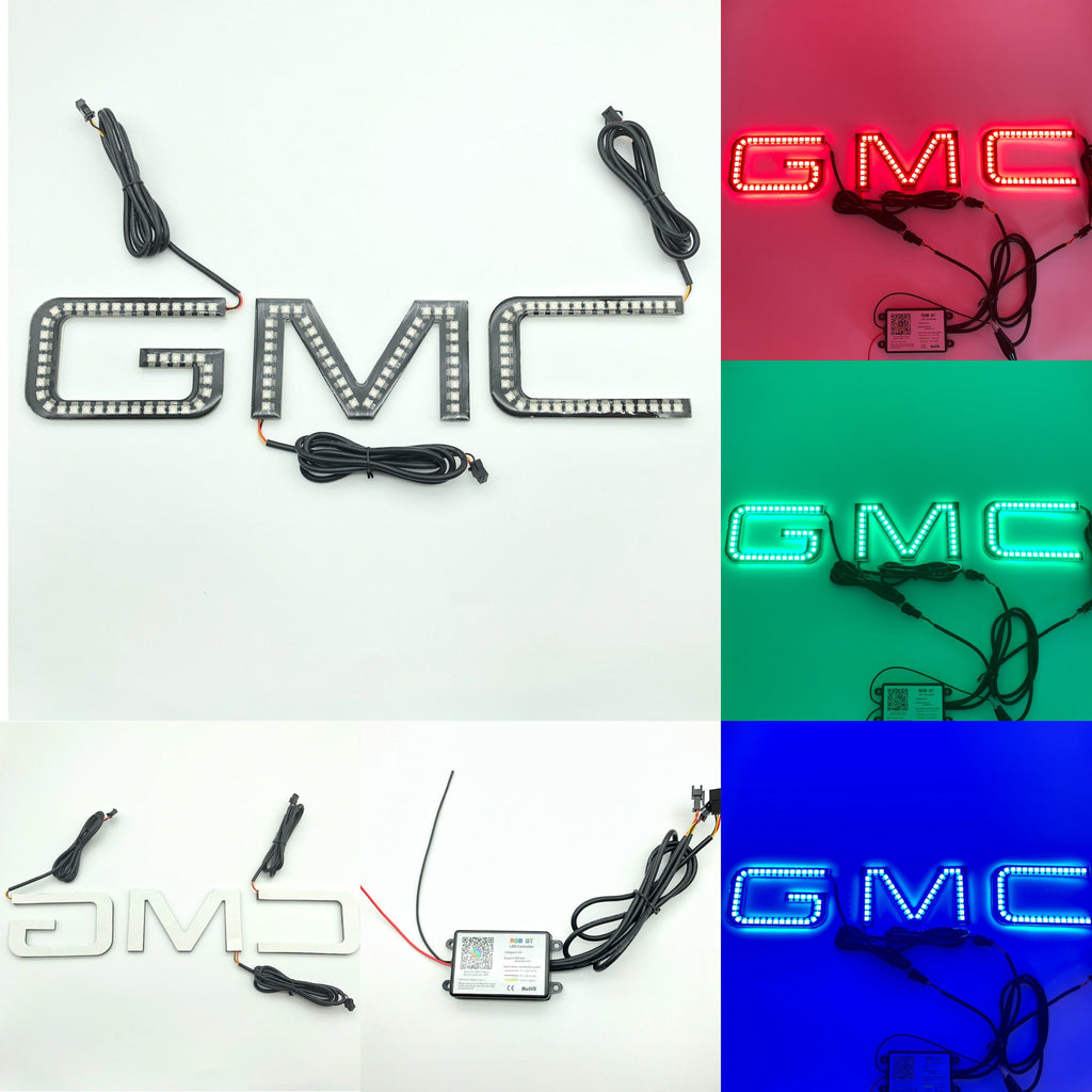 RGBW Color-Changing GMC Emblem for 2007-2025 GMC Sierra Trucks-1