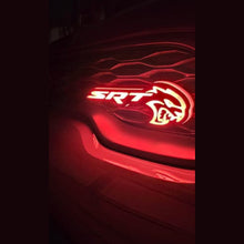 Load image into Gallery viewer, SRT Hellcat LED Logo – Multicolor RGB Illuminated Badge with Color Chasing LEDs,&amp;  Multiple Color-Chasing Effects-2