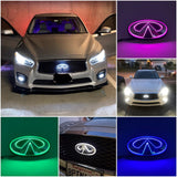 Infiniti logo car led front emblem light