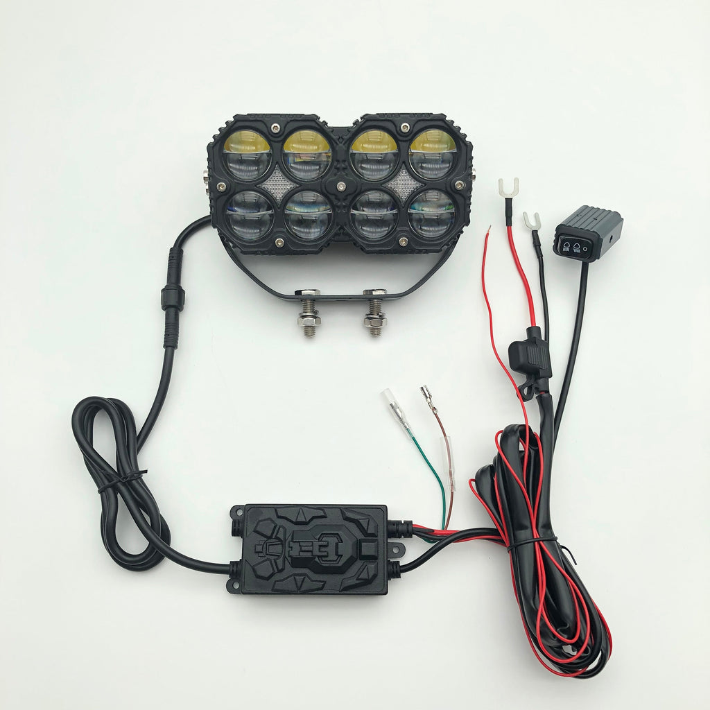 3-Inch 80W Four-Leaf Clover Spotlight – Dual Color LED Off Road Lights-3