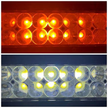 Load image into Gallery viewer, Dual Color 4D LENS Strobe Led Light Bar with Slide Bracket-3