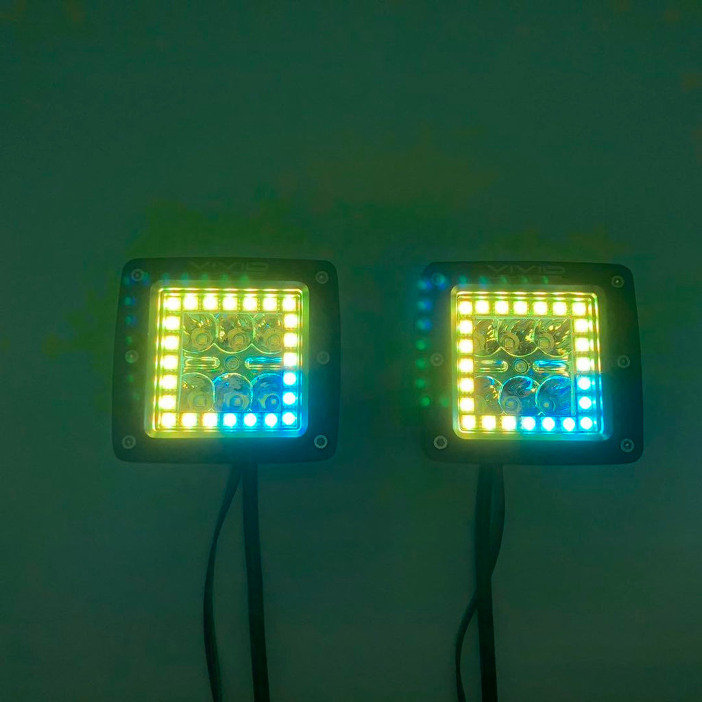 3.2" 30W RGB Chasing Halo LED Cubes/Pods-2