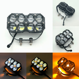 3-Inch 80W Four-Leaf Clover Spotlight – Dual Color LED Off Road Lights-0