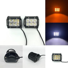 Load image into Gallery viewer, 1 Slide Bracket Dual Color Strobe Light Bar Sync with 4 Packs 4&quot; LED Pods-3