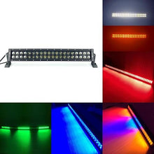 Load image into Gallery viewer, 1 Dual Color Light Bar Sync with 4 Packs 4 Inch 18W LED Pods-1