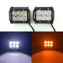 Load image into Gallery viewer, 1 Dual Color Light Bar Sync with 4 Packs 4 Inch 18W LED Pods-2