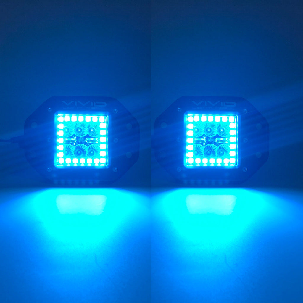 3.2" 30W RGB Flush Mount Led Pod Lights-4