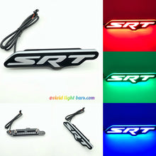 Load image into Gallery viewer, SRT LED Grill Emblem Badge(Multicolor)– Chasing RGBW  Car Logo Light features 120+ dynamic for Dodge, Chrysler &amp; Jeep-0
