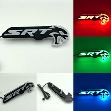 Load image into Gallery viewer, SRT Hellcat LED Logo – Multicolor RGB Illuminated Badge with Color Chasing LEDs,&amp;  Multiple Color-Chasing Effects-0