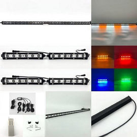 1 Ultra Slim Strobe Light Bar Sync with 4 Packs 7